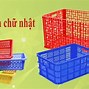 Rổ Nhựa Hình Chữ Nhật Nhỏ